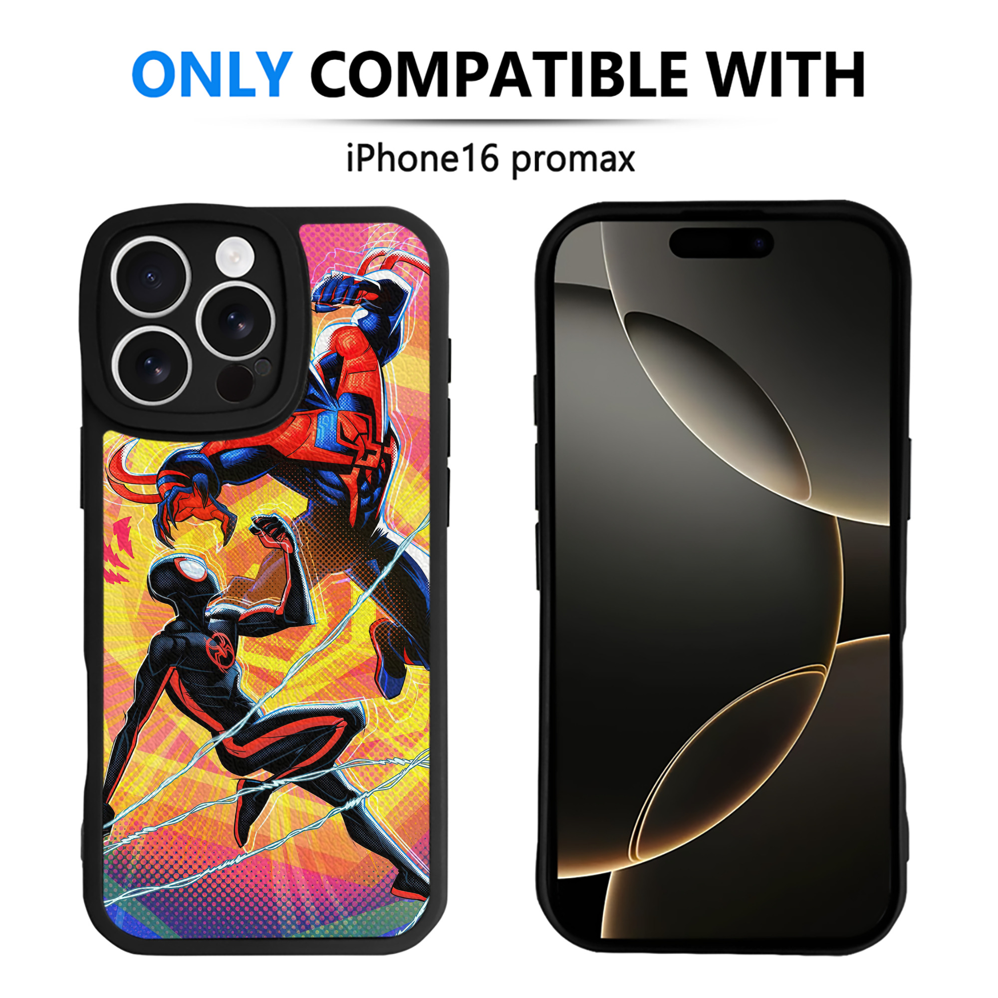 Spider Man スパイダーマン 【iPhone 16シリーズ対応】シリコンスマホケース（レザー調） 材質：シリコン